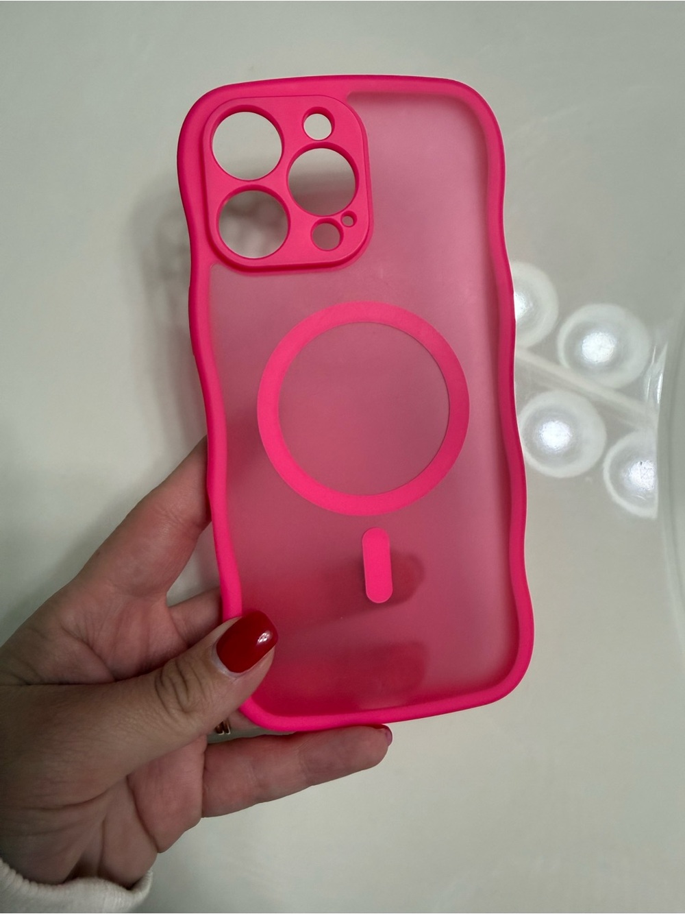 Bright Pink Mag-Safe iPhone Case